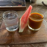 Turmeric drink at Verdant Organic in Benoa