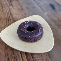Chocolate doughnut at plant-HOLIC in Ginowan