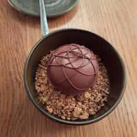 Dark chocolate bomb at Cafe Hanoi in Auckland