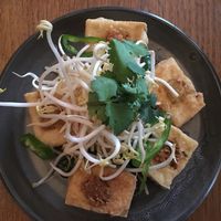 Fried lemongrass tofu but without the cinnamon smoked mushrooms  at Cafe Hanoi in Auckland