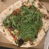 Vegetariana with vegan cheese  at Al Volo Pizzeria in Auckland