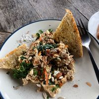 Scrambled tofu (I ate some before photographing) at Blackbeach in Ubud