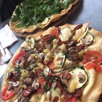 Amazing pizza! at Blackbeach in Ubud