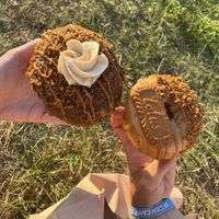 Millionaires shortbread and biscoff flavour  at Doughnotts in Nottingham