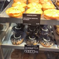 Vegan pumpkin spice doughnut 😋 at Doughnotts in Nottingham