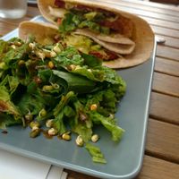 Burger wrap at Solar Kitchen Bar in Larnaca