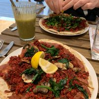 Vegan Lahmajoun at Solar Kitchen Bar in Larnaca