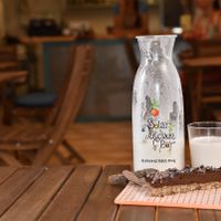 Fresh Almond Milk at Solar Kitchen Bar in Larnaca