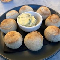 Vegan dough balls, was so good!!! at Pizza Express - St Paul's Place in Sheffield