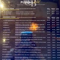Menu  at Pizzeria Bella in Nelson