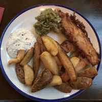 Fish and chips  at The Devonshire in Sheffield