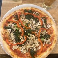 Vegan pizza   at Pizza Crocodiles in Innsbruck