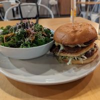 Mack burger 3/5 too much rosemary at Die Pie in Edmonton