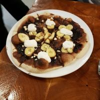 chocolate dessert pizza at Die Pie in Edmonton