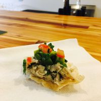Crab and jackfruit salad at Die Pie in Edmonton