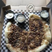 cinnamon bun dessert pizza at Die Pie in Edmonton