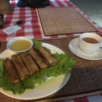 Banana spring roll  at Yar Pyi in Bagan