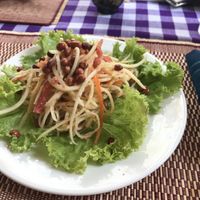 Papaya salad at Yar Pyi in Bagan