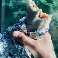 Burrito de champis y tofu: INCREÍBLE 😋 (fue para llevar)  at Bek Semilla de Vida in San Cristobal De Las Casas