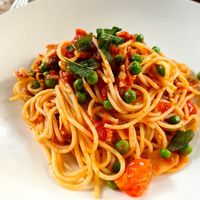 Vegan Tomato pasta at Non Solo Pizza in Auckland