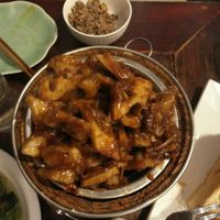 Steamed Lotus root at Wu Guan Tang Su Shi in Shanghai