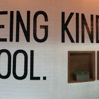 The wall inside the store. at Anti Social Icecream Co in Austin