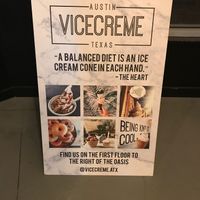 Sign  at Anti Social Icecream Co in Austin