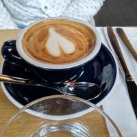 Flat white at Mildreds - Dalston in East London