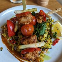 Shish kebab, rly good! at Mildreds - Dalston in East London