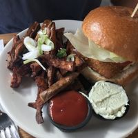 Chicken burger  at Mildreds - Dalston in East London
