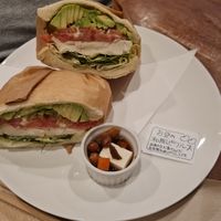 Vegan sandwich at Tofu Room Dy's in Tokyo