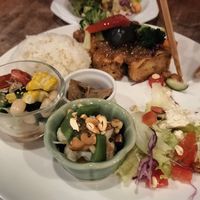 Plate at Tofu Room Dy's in Tokyo