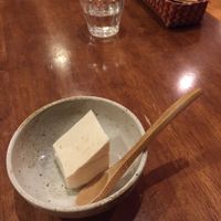 Firm tofu as a starter at Tofu Room Dy's in Tokyo