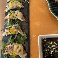 tasty gyozas  at Boca Xica in Armacao De Pera