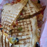 Vegan quesadilla   at Dia De Los Burritos in Pitman
