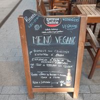 Menu vegano at Cafeteria Reina in Lugo