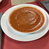 Crema de lenteja roja at Cafeteria Reina in Lugo