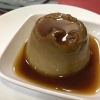 Flan de plátano at Cafeteria Reina in Lugo