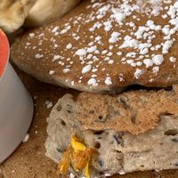 Egg on Vegan Pancake at Stella's Cafe in Wildwood