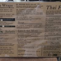 menu 2 at Bird's Nest Cafe in Chiang Mai