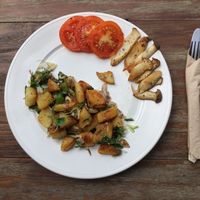 vegan breakfast at Bird's Nest Cafe in Chiang Mai