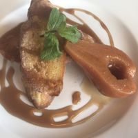 Vegan French toast  at Tasca Cafe in Auckland