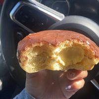 Vegan Boston Cream - Couldn’t Wait 💗 SO TASTY!!!   at Vegan Donut Gelato in Oakland