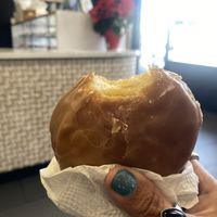 Boston [Hardcore] Cream w/Maple Top 😋  at Vegan Donut Gelato in Oakland