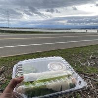 Savory Spring Rolls Enjoy Along the Marshlands 😛  at Vegan Donut Gelato in Oakland