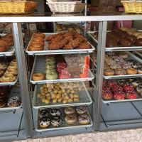So many selection of both raised and cake doughnuts at Vegan Donut Gelato in Oakland
