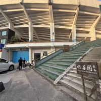 Go up stairs , it is the dark establishment in the upper left of photo  at Zhishanyuan Suzhai in Taiyuan