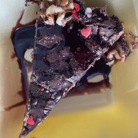 Chocolate cake  at Veggie Momi in Albufeira