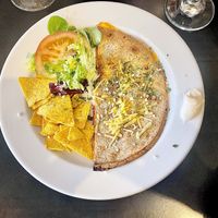 Delicious vegan food!  at Veggie Momi in Albufeira