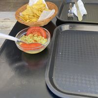 Guacamole with chips at Veggie Momi in Albufeira